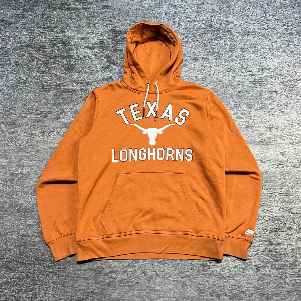 Nike Texas Longhorns Hoodie Sweatshirt Mens‎ Medium Orange College University